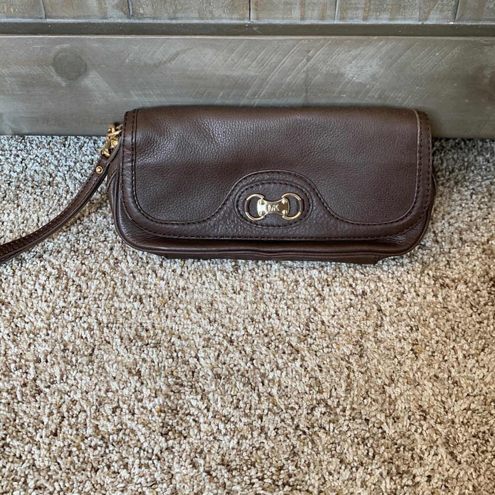 Michael Kors leather clutch